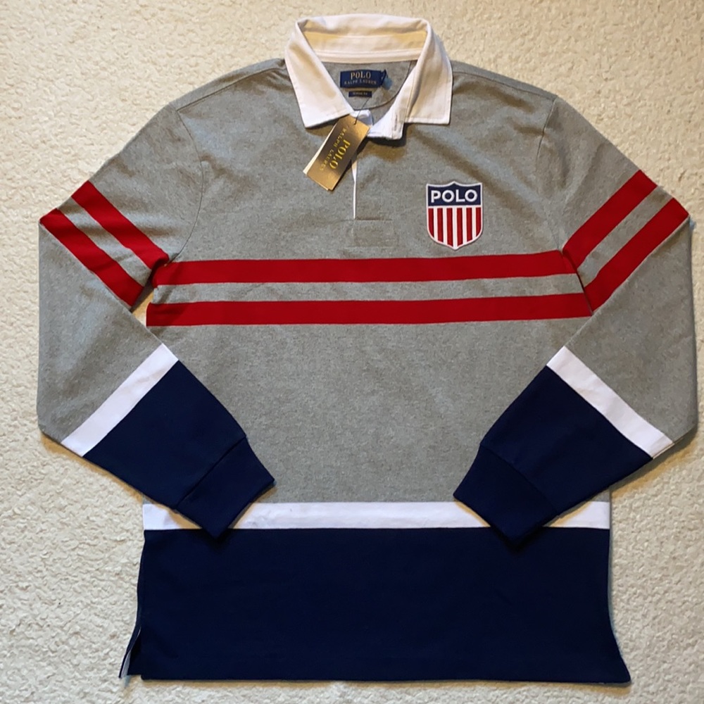 Ralph Lauren Polo shield stadium USA rugby Men’s medium - Picture 4 of 8